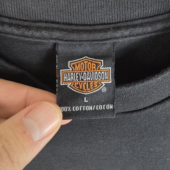 Vintage Harley Davidson Motor Logo Germany Big Bike Krefeld Large USA Made Y2K - Picture 7 of 12